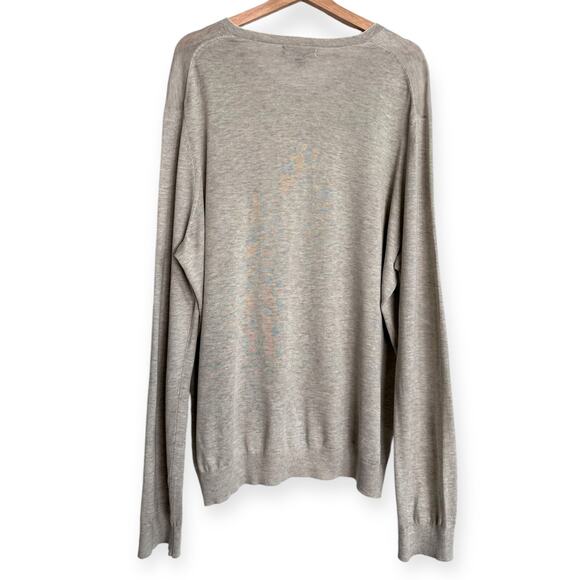 Banana Republic Silk Linen Blend Lightweight V Neck Pullover Sweater Men's XL - Picture 2 of 8